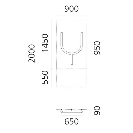 Artemide nástěnné LED svítidlo Alphabet of Light Y 24 W 3000K