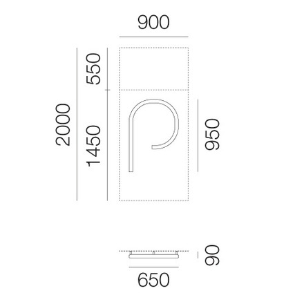 Artemide LED svítidlo Alphabet of Light p 26 W 3000K vnitřní