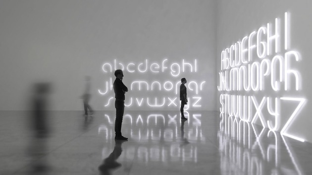 Artemide svítidlo Alphabet of Light písmeno w 28 W 3000K