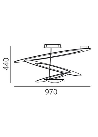 Artemide stropní svítidlo Pirce Ceiling R7s 11 W bílá