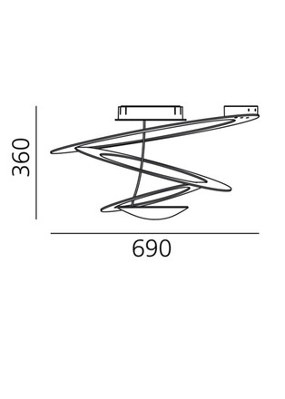 Artemide stropní LED svítidlo Pirce Mini 44 W 220-240 V 2700K stmívatelné
