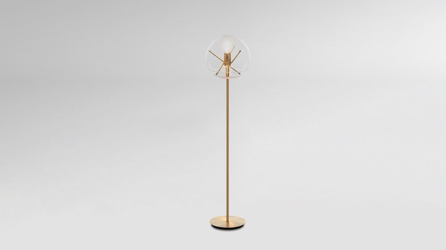 Artemide stojací lampa Vitruvio Design Collection E27 max 21 W černá