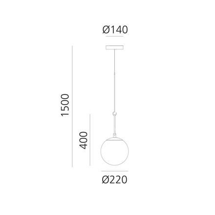 Artemide závěsné svítidlo nh 22 E27 max 15 W