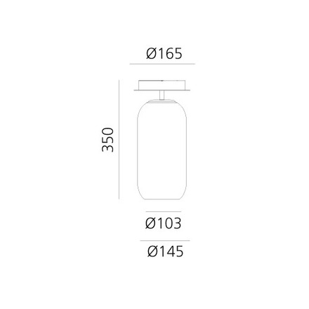 Artemide stropní svítidlo Gople Mini E14 max 6W Design Collection bílá