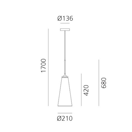 Artemide závěsné svítidlo Look at Me 21 20 W LED 3000K stmívatelné černé