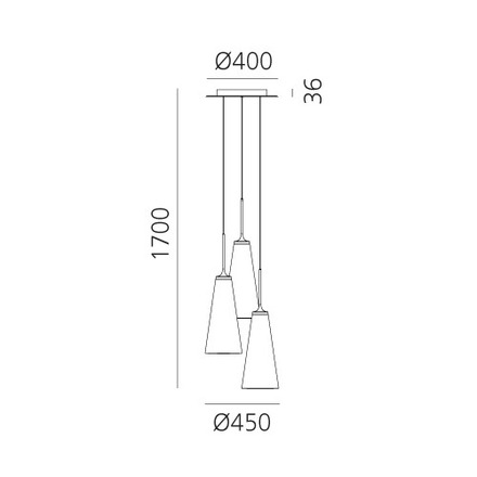 Artemide závěsné svítidlo Look at Me Cluster 21 50 W 3000K stmívatelné černé App