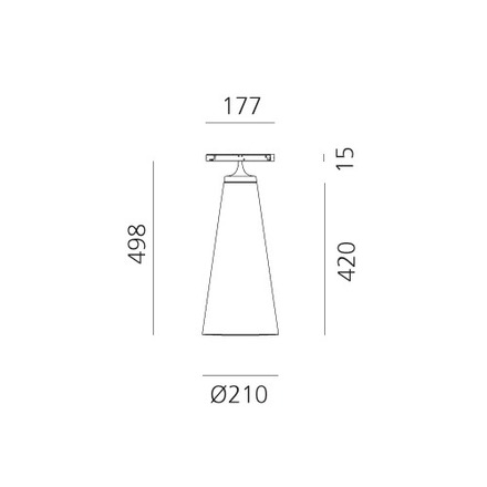 Artemide LED svítidlo Look at Me Cone Track 21 18 W 3000K pro lištový systém