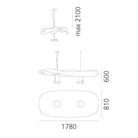 Artemide závěsné svítidlo Cosmic Angel 22 W 220-240 V R7s