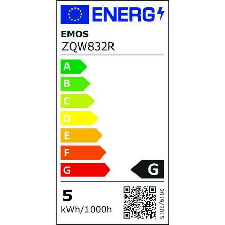 EMOS Chytrá LED žárovka GoSmart MR16 / GU10 / 4,8 W (35 W) / 400 lm / RGB / stmívatelná / Wi-Fi ZQW832R