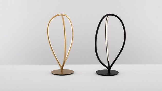 Artemide stolní lampa Arrival 17 W 3000K stmívatelná zlatá