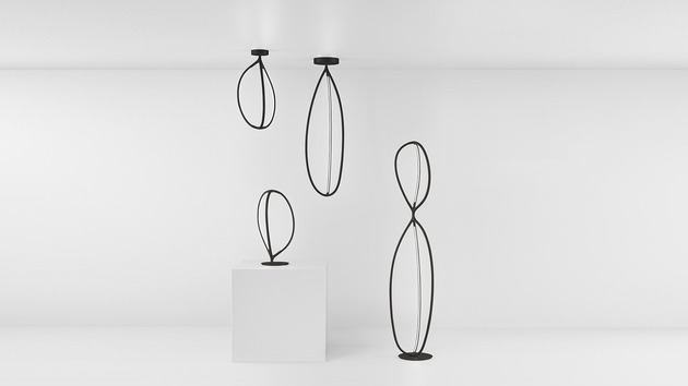 Artemide stojací lampa Arrival 77 W 3000K stmívatelná APP Design Collection zlatá