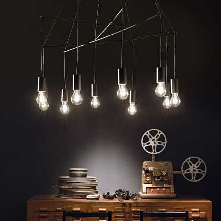 Závěsné svítidlo Ideal Lux Pop SP10 nero 158860 černé 90cm