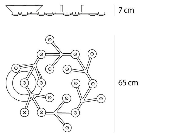 Artemide stropní LED svítidlo Led Net 43 W 220-240 V 3000K App kompatibilní