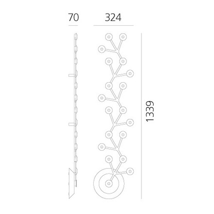 Artemide stropní LED svítidlo Led Net Line 125 45 W 220-240 V 3000K aplikace