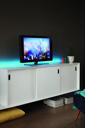 Philips 70101/31/P6 Lightstrip LED pásek 2m 1x8W 180lm RGB krokové stmívání IP20, transparentní