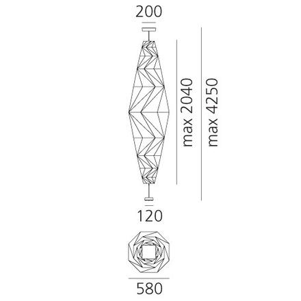 Artemide závěsné svítidlo Minomushi 28 W LED 3000K stmívatelné