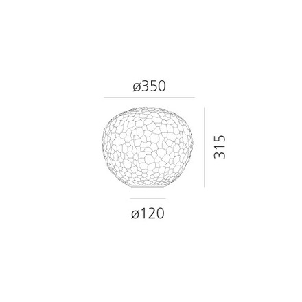 Artemide stolní lampa Meteorite 35 E27 21W Design Collection