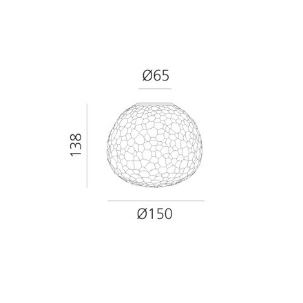Artemide nástěnné/stropní svítidlo Meteorite 15 E14 5W 220-240V