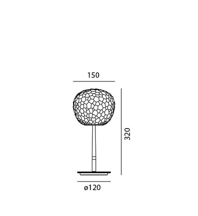Artemide stolní lampa Meteorite 15 Design Collection E14 5W