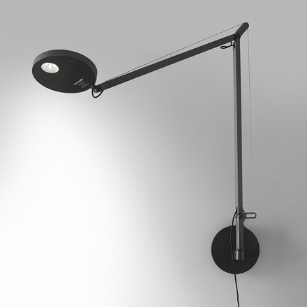 Artemide stolní/nástěnná/stojací LED lampa Demetra 8 W 2700K stmívatelná antracitová bez podstavce