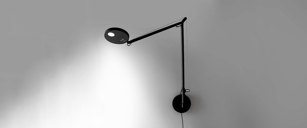 Artemide stolní/nástěnná/stojací LED lampa Demetra 8 W 2700K stmívatelné černá bez podstavce