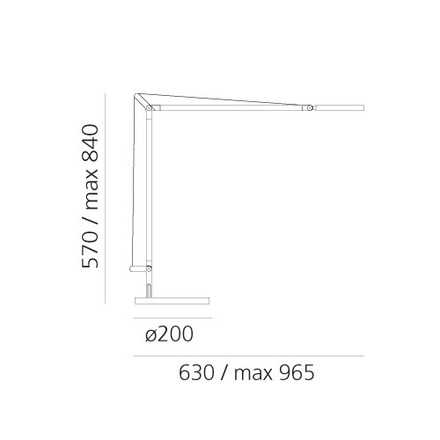 Artemide stolní/nástěnná/stojací LED lampa Demetra 8 W 220-240 V 3000K stmívatelné pohybový senzor bez podstavce
