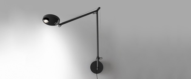 Artemide stolní/nástěnná/stojací LED lampa Demetra Professional 12 W 3000K stmívatelná s čidlem antracit bez podstavce