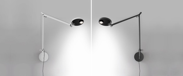 Artemide stolní/nástěnná/stojací LED lampa Demetra Professional 12 W 3000K stmívatelná s čidlem antracit bez podstavce