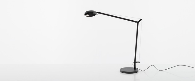 Artemide stolní/nástěnná/stojací LED lampa Demetra Professional 12 W 3000K černá, pohybový senzor, stmívatelná bez podstavce