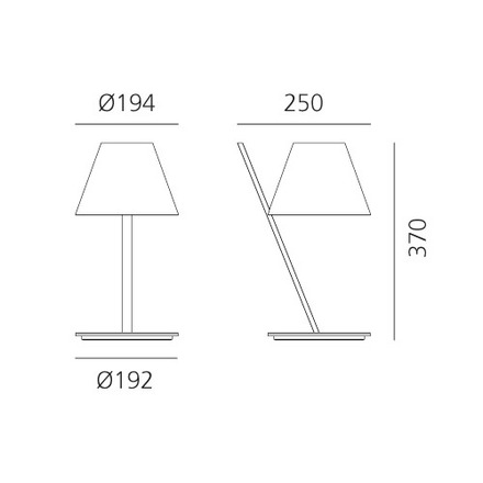 Artemide stolní lampa La Petite Design Collection E14 černá