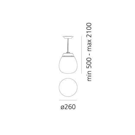 Artemide závěsné svítidlo Empatia 26 LED 16 W 3000K stmívatelné