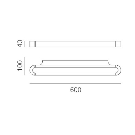 Artemide nástěnné svítidlo Talo Wall 60 25 W 220-240 V stmívatelné chrom