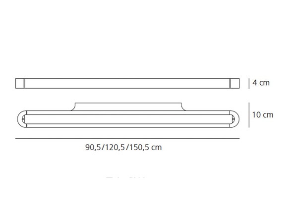 Artemide nástěnné svítidlo Talo Wall 90 32 W 220-240 V 3000K černé