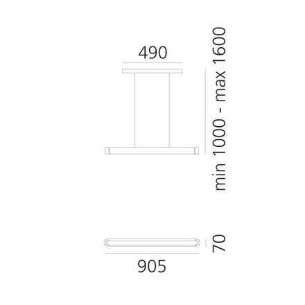 Artemide závěsné svítidlo Talo LED 90 32 W 220-240 V 3000K bílá
