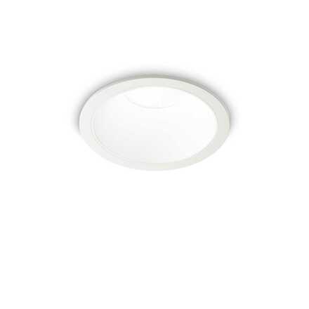 LED Zápustné bodové svítidlo Ideal Lux Game Round White Black 192277 11W 850lm 3000K IP20 kulaté bílé