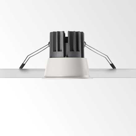 LED Zápustné bodové svítidlo Ideal Lux Game Round Black Silver 192321 11W 850lm 3000K IP20 kulaté černé