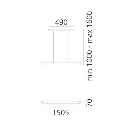 Artemide závěsné svítidlo Talo 150 LED 60 W 220-240 V stmívatelné 3000K stříbrné