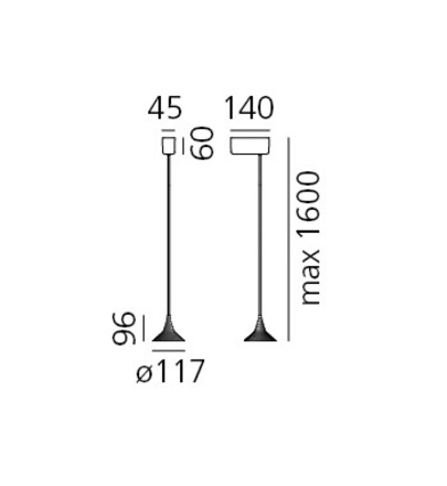 Artemide závěsné svítidlo Unterlinden 7,5 W 220-240 V 2700K hliník