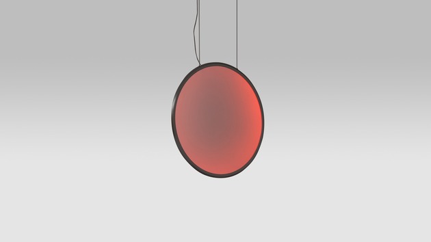 Artemide závěsné svítidlo Discovery Vertical 70 RGBW 42 W stmívatelné černé