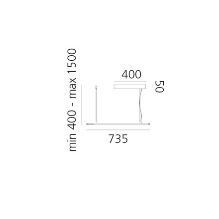 Artemide závěsné svítidlo Discovery Space Rectangular RGBW 54 W 220-240 V stmívatelné aplikací