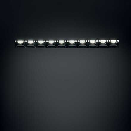 LED Zápustné bodové svítidlo Ideal Lux Lika FI10 Trimless 206240 20W 2200lm 3000K IP20 černé bez rámečku