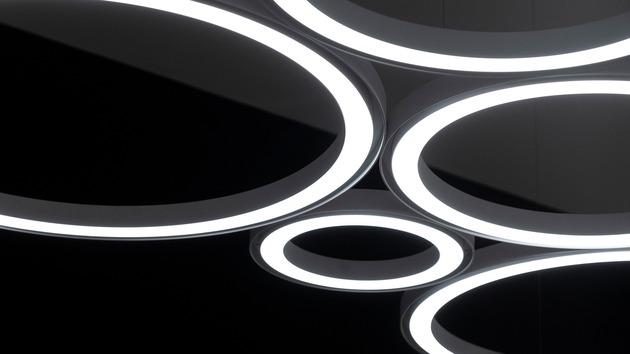 Artemide závěsné svítidlo Ripple Cluster 89 W 3000K APP kompatibilní