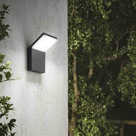 LED Venkovní nástěnné svítidlo Ideal Lux Style AP1 Anthracite 209845 9W 680lm IP54 antracitové