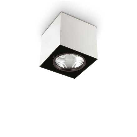 Stropní bodové svítidlo Ideal Lux Mood PL1 D15 Square Nero 243931 GU10 1x50W 15cm hranaté černé