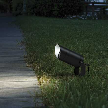 LED Venkovní reflektor Ideal Lux Starlight PT 05.5W 4000K 245041 5,5W 550lm 4000K IP68 4cm šedý