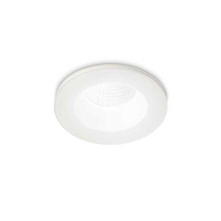 LED Stropní zápustné bodové svítidlo Ideal Lux ROOM-65 ROUND BK 252032 8W 800lm 3000K IP65 9,8cm kulaté černé