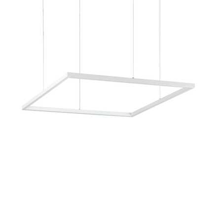 LED Závěsné svítidlo Ideal Lux ORACLE SLIM D70 SQUARE BK 3000K 259185 41W 3300lm 3000K IP20 70cm hranaté černé