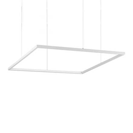 LED Závěsné svítidlo Ideal Lux ORACLE SLIM D90 SQUARE BK 3000K 259208 51W 4100lm 3000K IP20 85cm hranaté černé