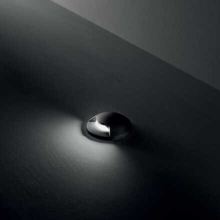 Venkovní nájezdové svítidlo Ideal Lux WAY ONE SIDE 3000K 269504 G9 1x1,7W IP67 5cm černé s jedním bočním světlem