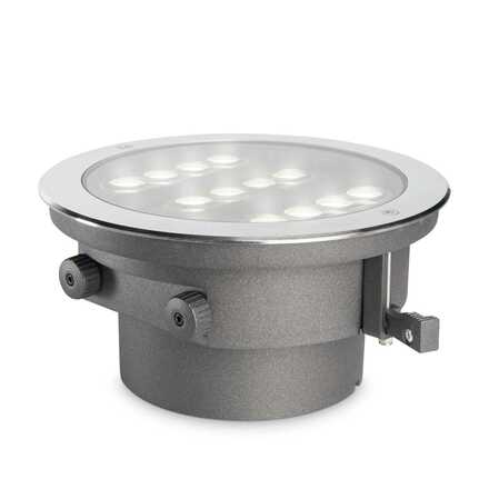 LED Venkovní zápustné svítidlo Ideal Lux TAURUS 20W 277035 20W 1950lm 3000K IP67 25,5cm ocelové